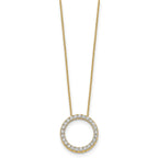Lab-Grown Diamond Eternity Necklace in 14K Yellow Gold (1 ct. tw.), 18 Inch - Sophia Jewelers
