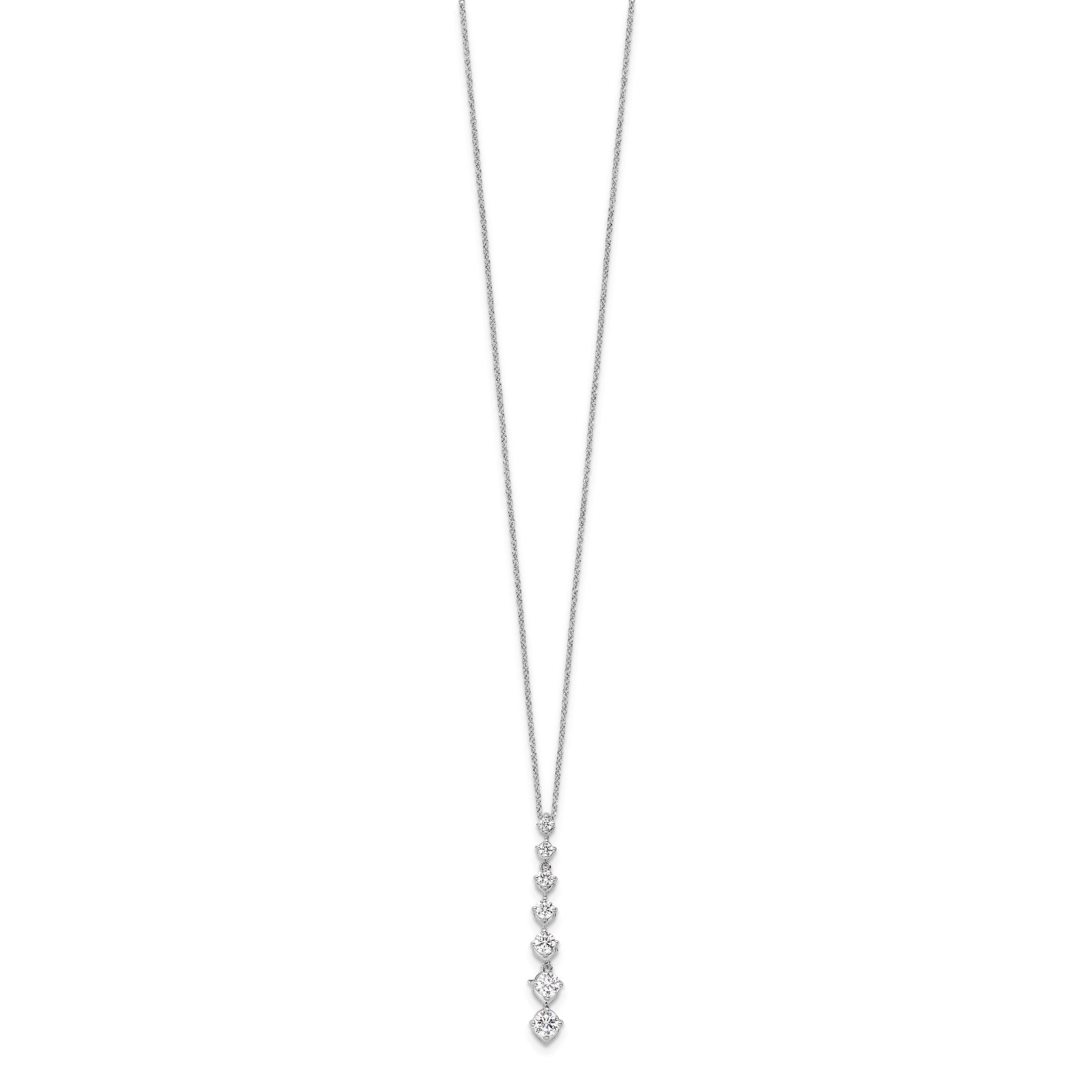 Lab-Grown Diamond Necklace in 14K White Gold, 4.3mm (1 ct. tw.), 18 Inch Secondary image