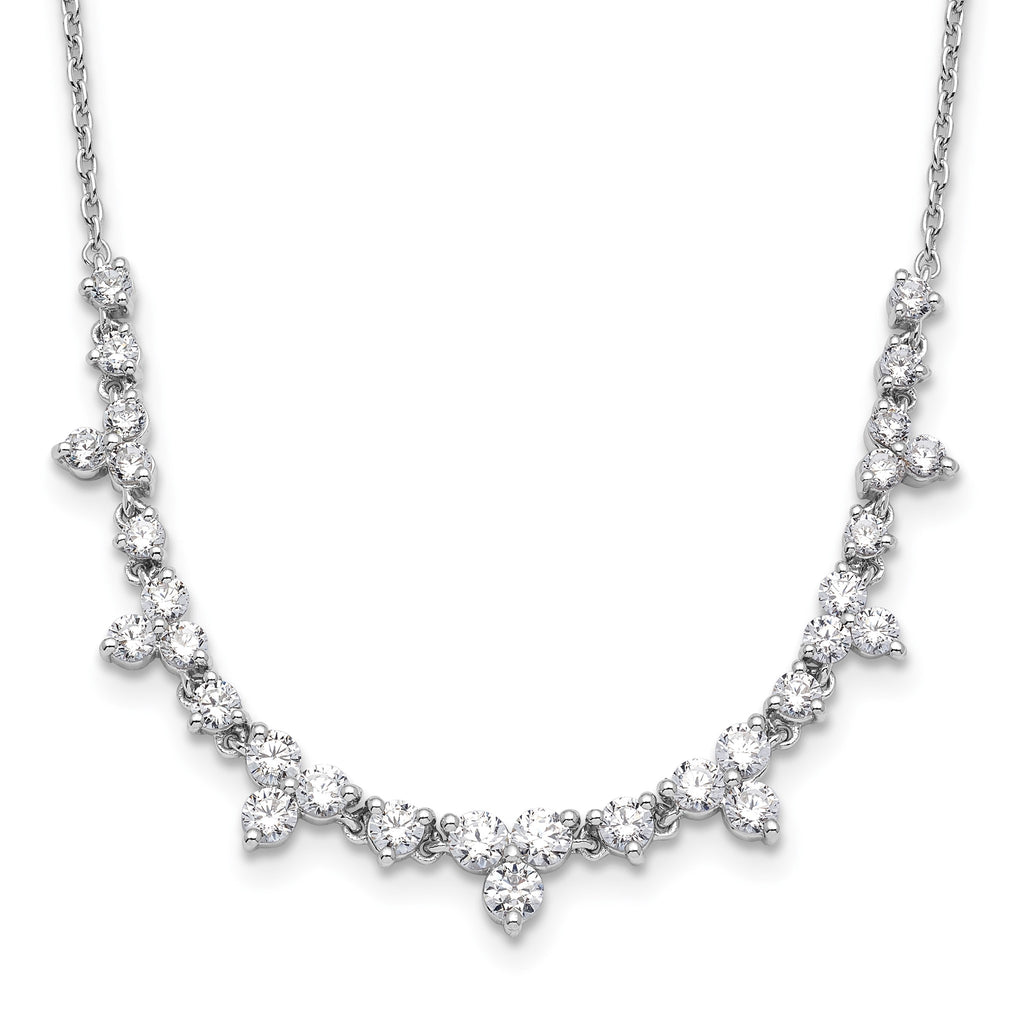 Lab-Grown Diamond Necklace in 14K White Gold (1 1/2 ct. tw.), 18 Inch - Sophia Jewelers
