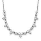 Lab-Grown Diamond Necklace in 14K White Gold (1 1/2 ct. tw.), 18 Inch - Sophia Jewelers