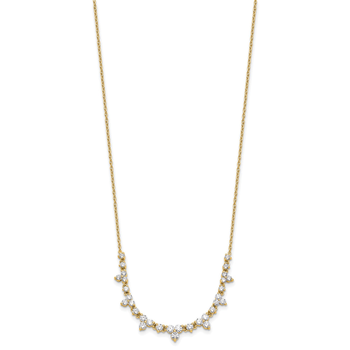 Lab-Grown Diamond Necklace in 14K Yellow Gold (1 1/2 ct. tw.), 18 Inch - Sophia Jewelers