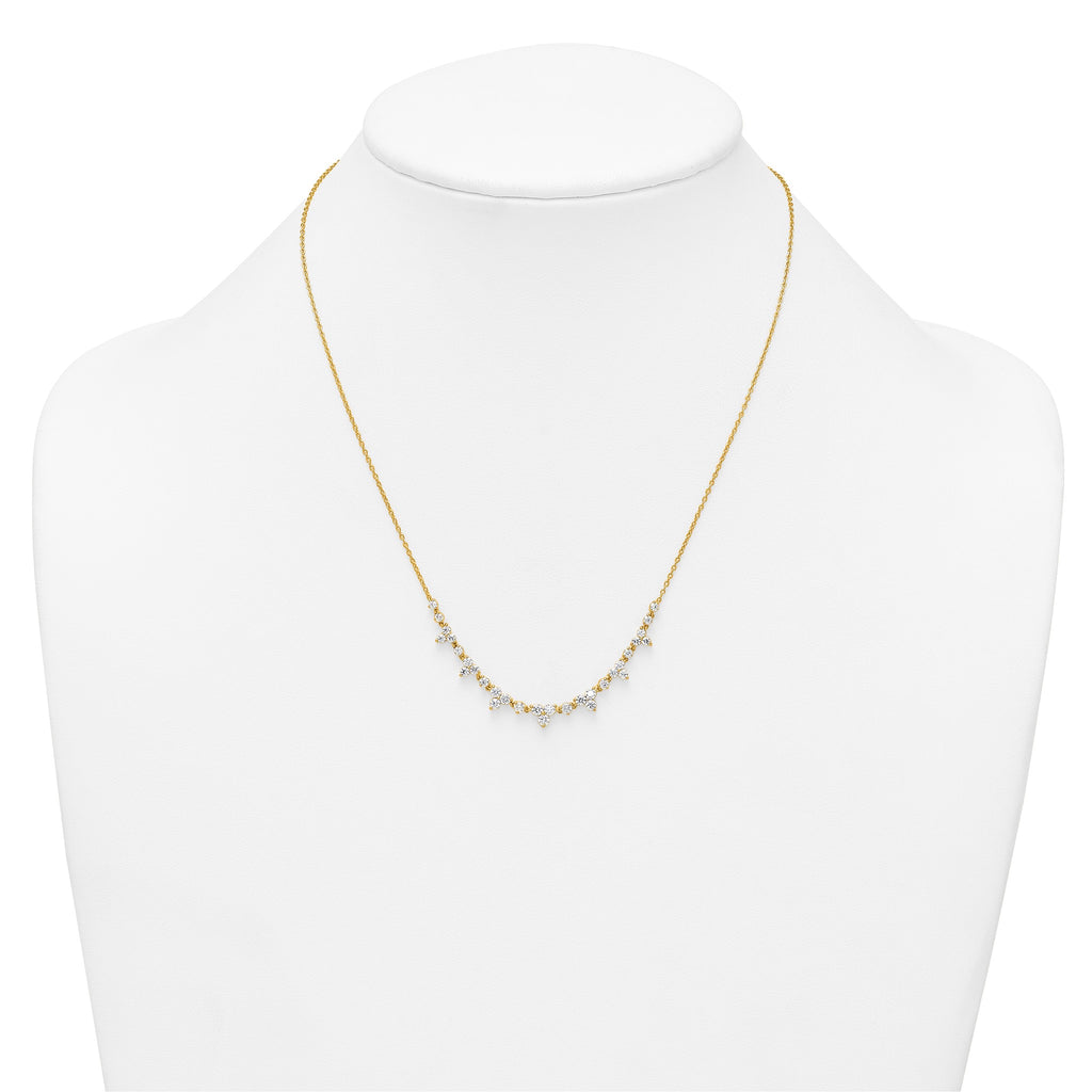 Lab-Grown Diamond Necklace in 14K Yellow Gold (1 1/2 ct. tw.), 18 Inch - Sophia Jewelers