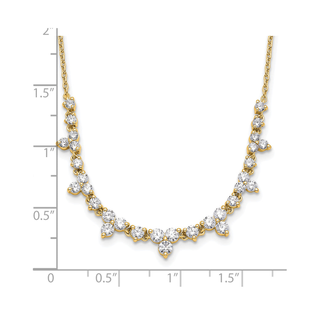 Lab-Grown Diamond Necklace in 14K Yellow Gold (1 1/2 ct. tw.), 18 Inch - Sophia Jewelers