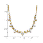 Lab-Grown Diamond Necklace in 14K Yellow Gold (1 1/2 ct. tw.), 18 Inch - Sophia Jewelers