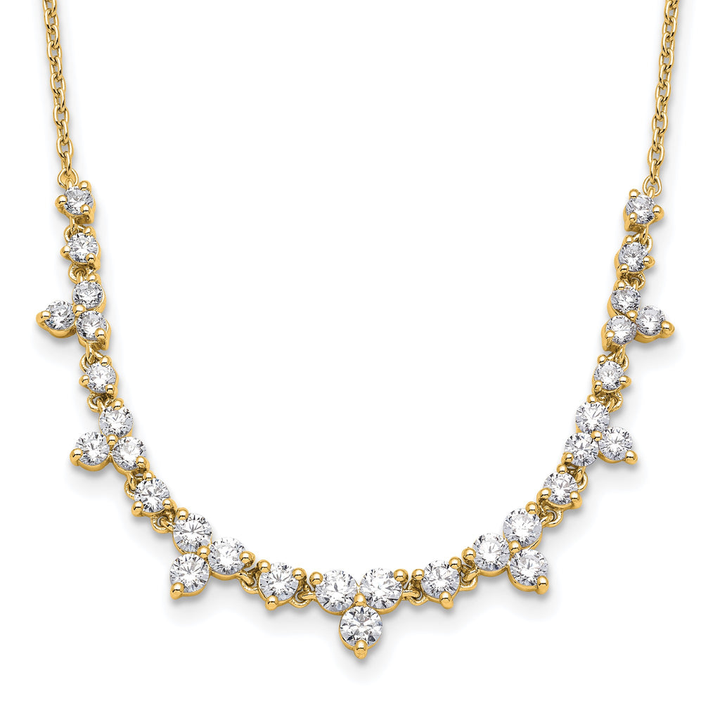 Lab-Grown Diamond Necklace in 14K Yellow Gold (1 1/2 ct. tw.), 18 Inch - Sophia Jewelers