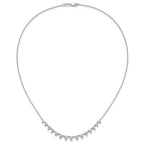 Lab-Grown Diamond Necklace in 14K White Gold (2 ct. tw.), 18 Inch - Sophia Jewelers