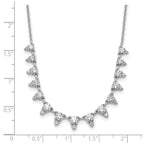 Lab-Grown Diamond Necklace in 14K White Gold (2 ct. tw.), 18 Inch - Sophia Jewelers