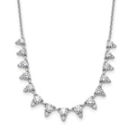 Lab-Grown Diamond Necklace in 14K White Gold (2 ct. tw.), 18 Inch - Sophia Jewelers