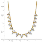 Lab-Grown Diamond Necklace in 14K Yellow Gold (2 ct. tw.), 18 Inch - Sophia Jewelers