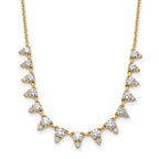Lab-Grown Diamond Necklace in 14K Yellow Gold (2 ct. tw.), 18 Inch - Sophia Jewelers