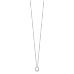 Lab-Grown Diamond Teardrop Necklace in 14K White Gold (1/3 ct. tw.), 18 Inch - Sophia Jewelers