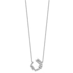 Lab-Grown Diamond Necklace in 14K White Gold, 2.5mm (1 ct. tw.), 18 Inch - Sophia Jewelers