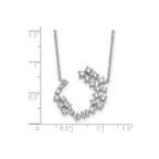 Lab-Grown Diamond Necklace in 14K White Gold, 2.5mm (1 ct. tw.), 18 Inch - Sophia Jewelers