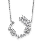 Lab-Grown Diamond Necklace in 14K White Gold, 2.5mm (1 ct. tw.), 18 Inch - Sophia Jewelers