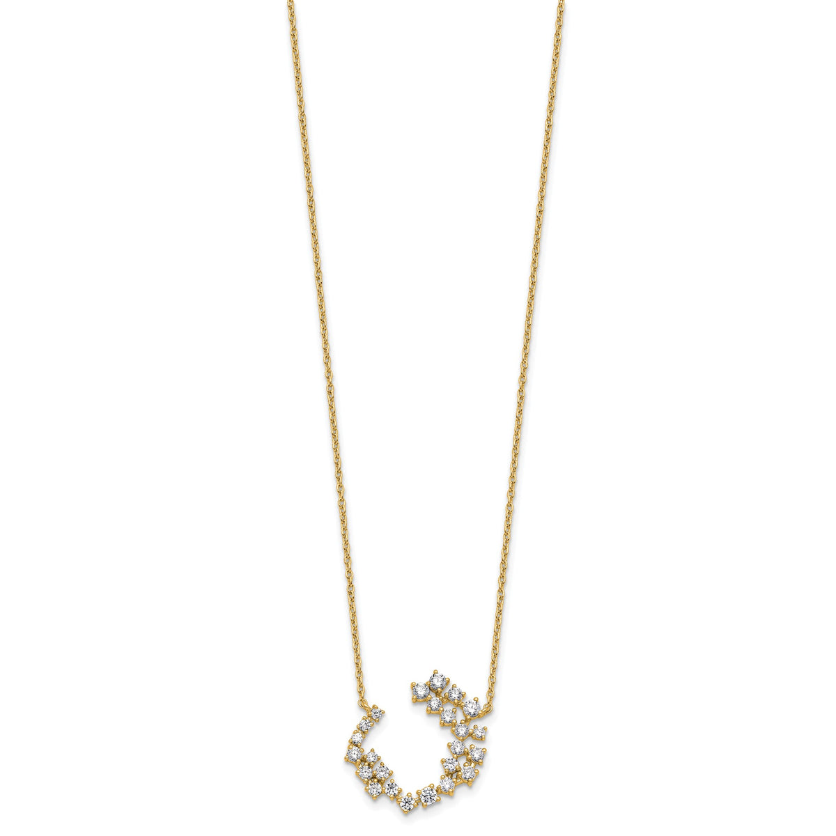 Lab-Grown Diamond Necklace in 14K Yellow Gold, 2.5mm (1 ct. tw.), 18 Inch - Sophia Jewelers