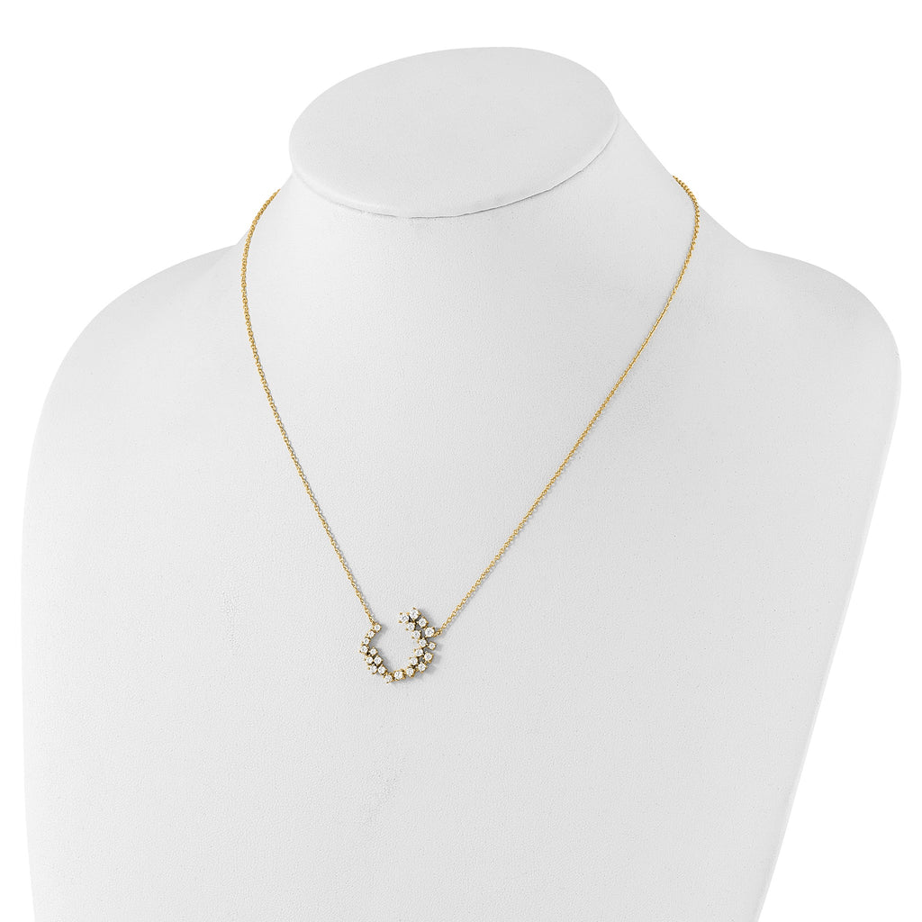 Lab-Grown Diamond Necklace in 14K Yellow Gold, 2.5mm (1 ct. tw.), 18 Inch - Sophia Jewelers