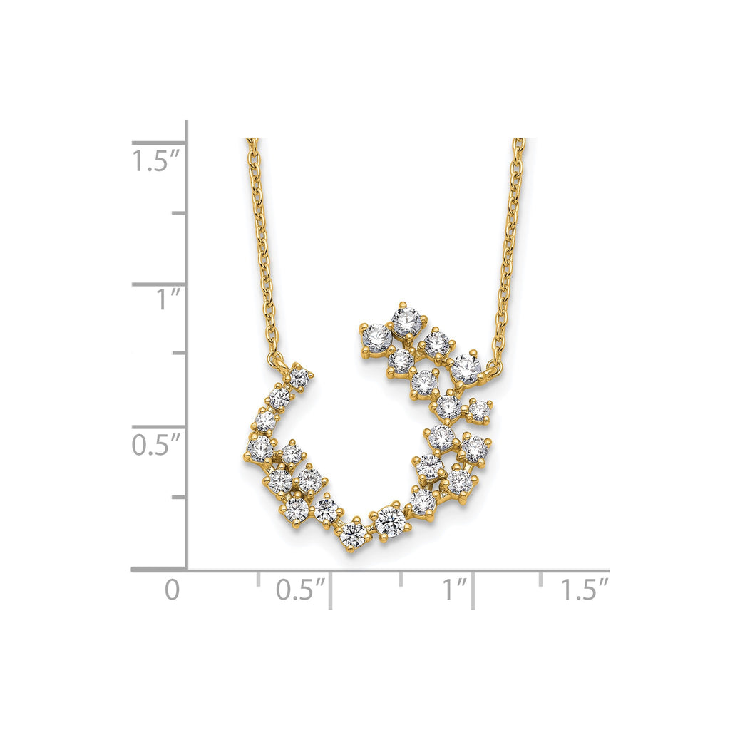 Lab-Grown Diamond Necklace in 14K Yellow Gold, 2.5mm (1 ct. tw.), 18 Inch - Sophia Jewelers