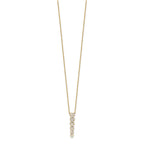 Lab-Grown Diamond Hearts Necklace in 14K Yellow Gold, 2.8mm (1 ct. tw.), 18 Inch - Sophia Jewelers
