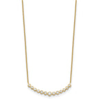 Lab-Grown Diamond Curved Bar Necklace in 14K Yellow Gold (1/2 ct. tw.), 18 Inch - Sophia Jewelers