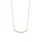 Lab-Grown Diamond Curved Bar Necklace in 14K Yellow Gold (1/2 ct. tw.), 18 Inch - Sophia Jewelers