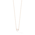 Lab-Grown Diamond Hearts Necklace in 14K Rose Gold (1/5 ct. tw.), 18 Inch - Sophia Jewelers