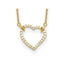 Lab-Grown Diamond Hearts Necklace in 14K Yellow Gold (1/5 ct. tw.), 18 Inch - Sophia Jewelers