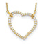 Lab-Grown Diamond Open Heart Necklace in 14K Yellow Gold (3/4 ct. tw.), 18 Inch - Sophia Jewelers