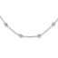 True Origin 14k White Gold 1 1/6 carat Lab Grown Diamond VS+ F+ Eighteen Station 18 inch Necklace