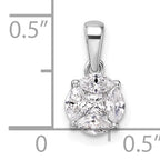 14k White Gold 1/2 carat Lab Grown Diamond VS/SI+ G+ Round and Marquise Pendant