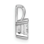14k White Gold 3/4 carat Lab Grown Diamond VS/SI+ G+ 18 inch 4 Prong Pendant Necklace