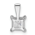 14k White Gold 3/4 carat Lab Grown Diamond VS/SI+ G+ 18 inch 4 Prong Pendant Necklace