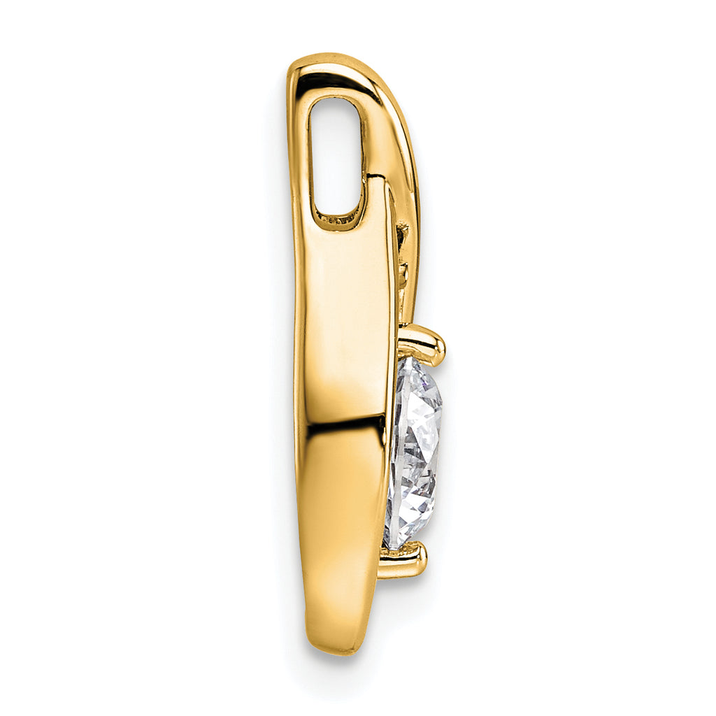 14k Lab Grown Diamond Pendant Mounting (No Stone Included)
