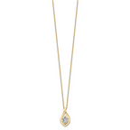 14k 3/4 carat Certified Lab Grown Diamond VS/SI+ G+ Complete 18 inch Necklace