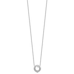 14k White Gold 1 carat Lab Grown Diamond VS/SI+ G+ Round 18 inch Necklace