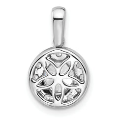 14k White Gold 1 carat Lab Grown Diamond VS/SI+ G+ Round Complete Halo Pendant