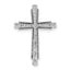 14k White Gold 1/4 carat Lab Grown Diamond VS/SI+ G+ Complete Cross Chain Slide Pendant
