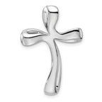 14k White Gold 5/8 carat Lab Grown Diamond VS/SI+ G+ Complete Cross Chain Slide Pendant