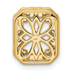 14k 1/2 carat Lab Grown Diamond VS/SI+ G+ Semi Mount Halo Chain Slide Pendant