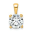 14k 2 1/2 carat Certified Lab Grown Diamond VS/SI+ G+ Round Complete Four Prong Pendant