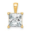 14k 4 carat Certified Lab Grown Diamond VS/SI+ G+ Princess Complete Four Prong Pendant
