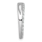 14k White Gold 1 carat Lab Grown Diamond VS/SI+ G+ Complete Circle Chain Slide Pendant