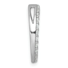14k White Gold 1 carat Lab Grown Diamond VS/SI+ G+ Complete Circle Chain Slide Pendant