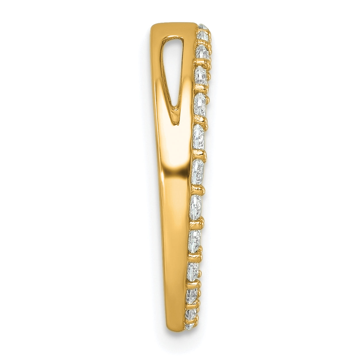 14k 1 carat Lab Grown Diamond VS/SI+ G+ Complete Circle Chain Slide Pendant Secondary image