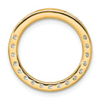14k 1 carat Lab Grown Diamond VS/SI+ G+ Complete Circle Chain Slide Pendant