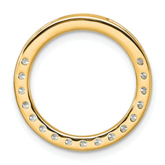 14k 1 carat Lab Grown Diamond VS+ F+ Complete Circle Chain Slide Pendant