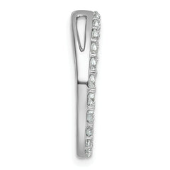 14k White Gold 1 1/2 carat Lab Grown Diamond VS+ F+ Complete Circle Chain Slide Pendant