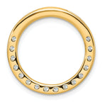 14k 1 1/2 carat Lab Grown Diamond VS/SI+ G+ Complete Circle Chain Slide Pendant
