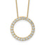 14k 1 1/2 carat Lab Grown Diamond VS+ F+ Complete 18 inch Circle Slide Necklace
