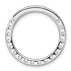 14k White Gold 2 carat Lab Grown Diamond VS/SI+ G+ Complete Circle Chain Slide Pendant