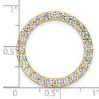14k 2 carat Lab Grown Diamond VS/SI+ G+ Complete Circle Chain Slide Pendant